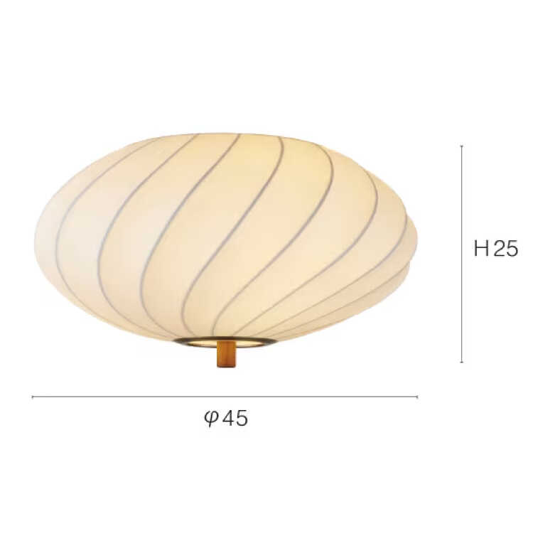 LT-5532和室にも洋室どちらにも合うケミカルファイバーの3灯シーリングライト・LED専用のサイズ詳細画像