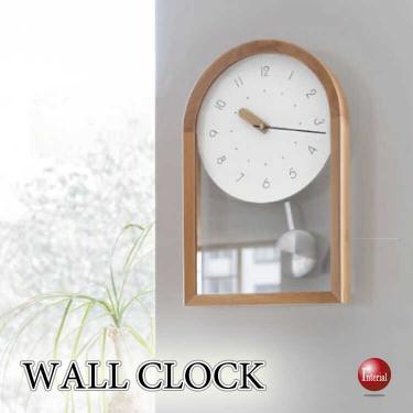 置き時計兼用！天然木製のレトロモダンな壁掛け振り子時計（静かなスイープムーブメント）