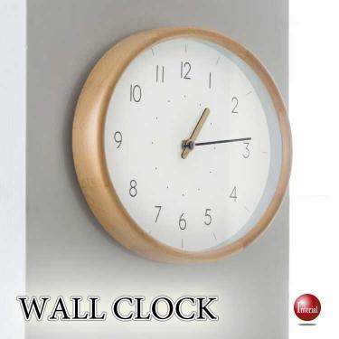 天然木ビーチ材の高級オーバル壁掛け時計（楕円型・静かなスイープムーブメント）