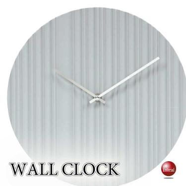 グレーのモダンテクスチャー壁掛け時計（静音スイープムーブメント）