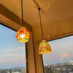 同シリーズのモザイクガラス照明との組み合わせ例