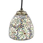 石膏にカラーガラスをはめている