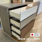 大引出しには3段フルスライドレール