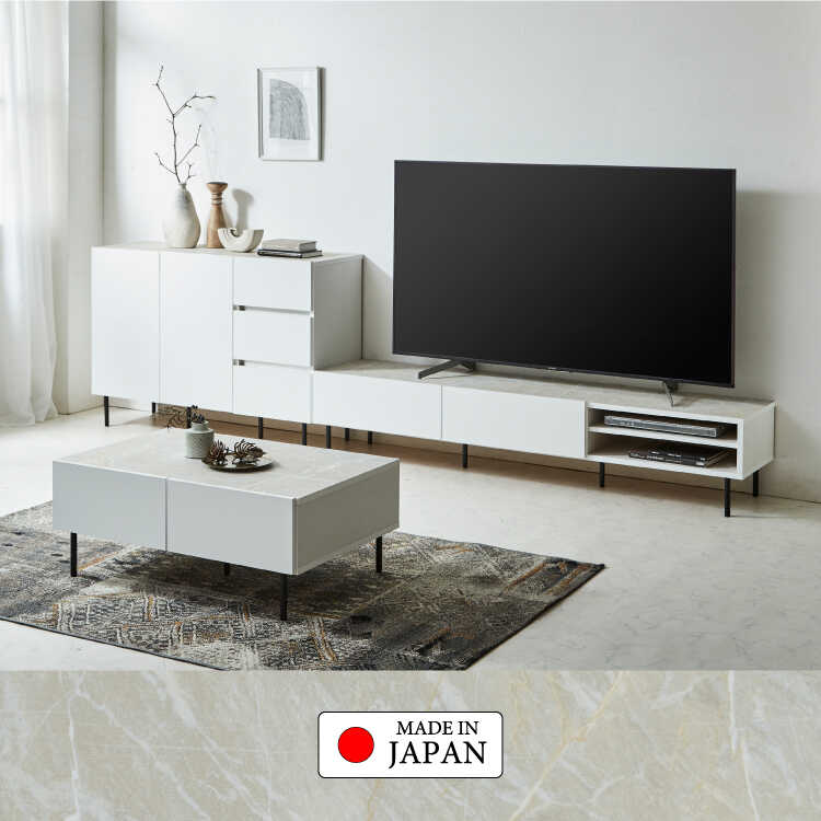 TB-2884ホワイト大理石柄のモダンな日本製テレビ台・幅180cmのシリーズ関連商品画像