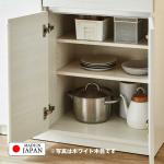 両開き扉は大きい可動棚が2枚