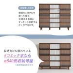 コミック本なら約540冊収納できる