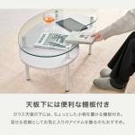 天板下にはちょい置きできる便利な棚板付き