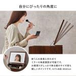 ミラーは角度調節が可能