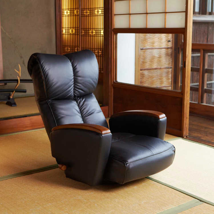 CH-1927 肘付き本革座椅子｜日本製・完成品・回転式