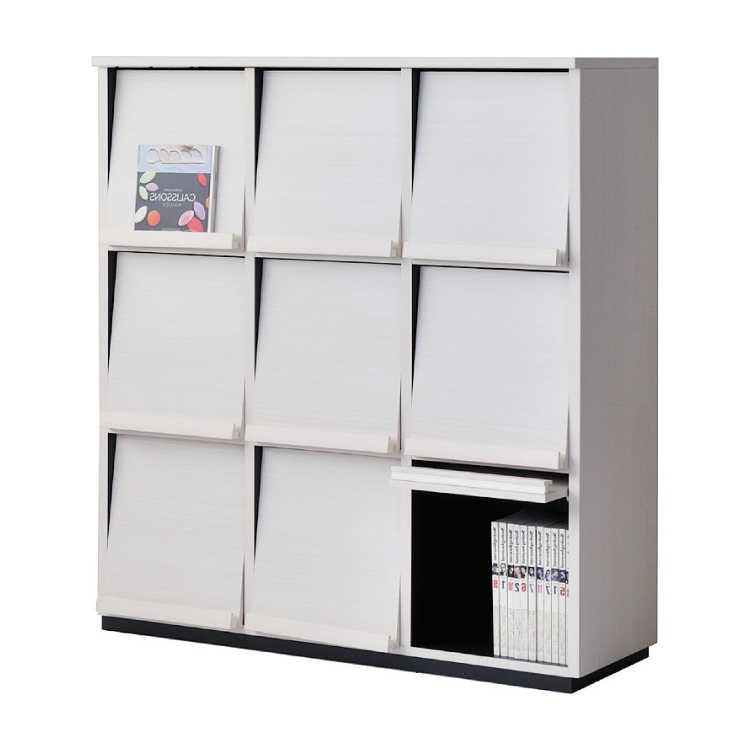 RA-1988 白ディスプレイラック大きいサイズ｜ホワイト3段×3列