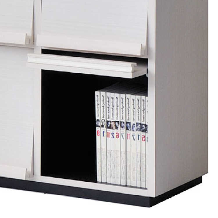 RA-1988 白ディスプレイラック大きいサイズ｜ホワイト3段×3列