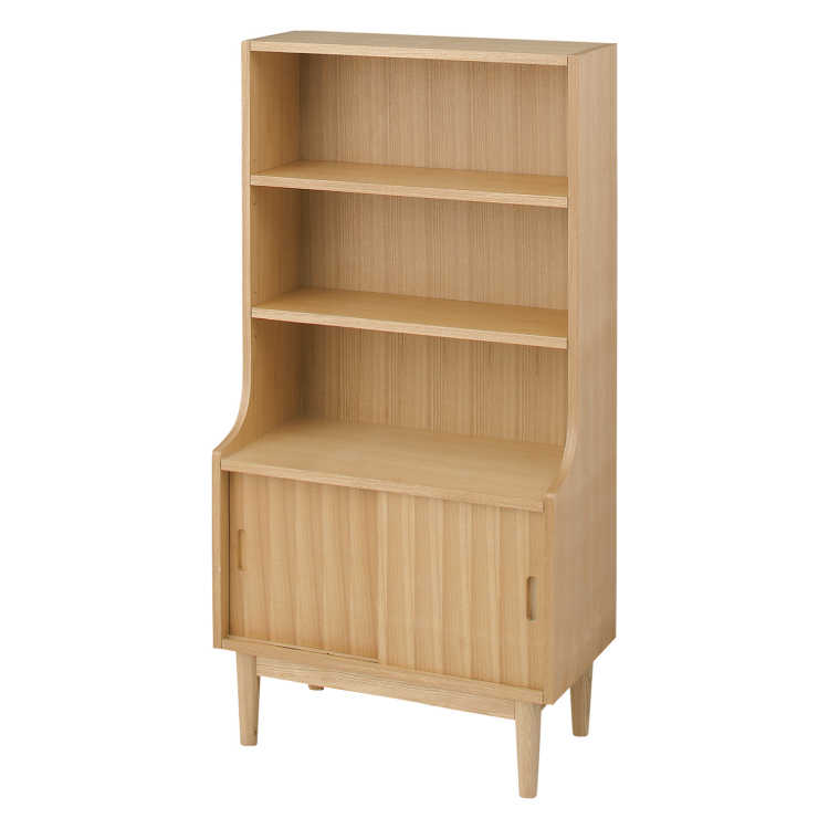 RA-2363 北欧ナチュラル収納家具｜幅64cm天然木製シェルフ