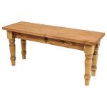 カントリーテイストのベンチ