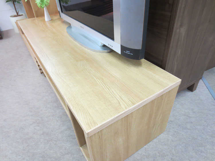 TB-1991 国産高級伸縮テレビ台 天然木無垢材・おしゃれ完成品