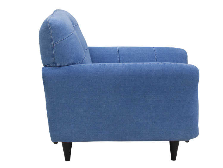 SF-3196 1人掛けソファーデニム青ブルー｜幅80cmヴィンテージ