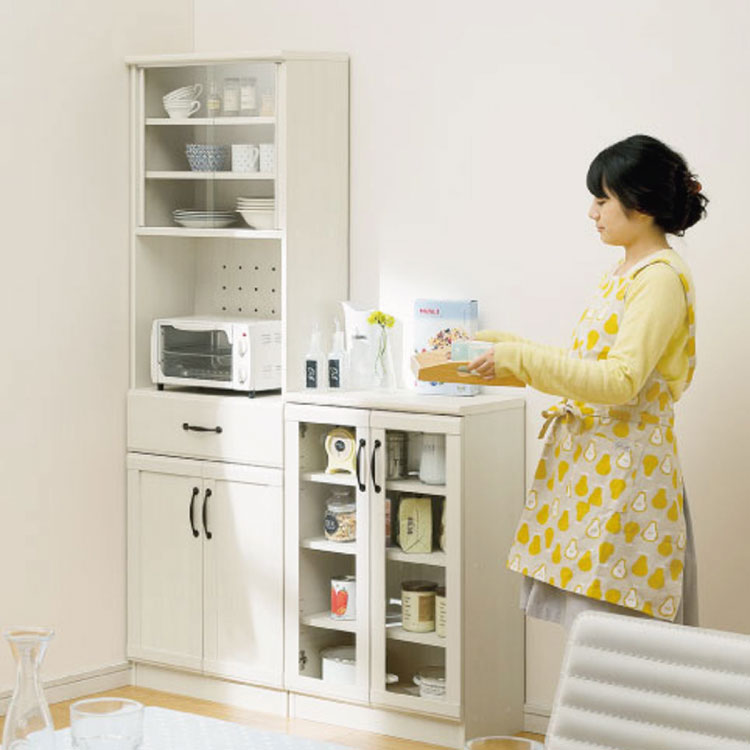 在庫有】 食器棚 カップボード ホワイト ベージュ 木目 白 美品 在庫有】 食器棚 カップボード ホワイト ベージュ 木目 白 美品